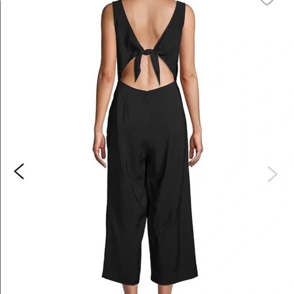 Tie Back Black Jumpsuit